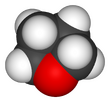Spacefill model of deuterated THF