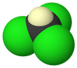 Spacefill model of deuterated chloroform