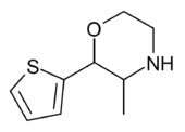 2-Thiophenyl-3-methylmorpholine structure.png