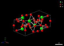 Sb4Cl2O5 molecule created in CrystalMaker