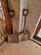 Grain shovels, Eling Tide Mill.jpg