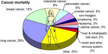 in US females, by mortality[19]