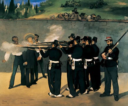 Manet The Execution of Emperor Maximilian.
