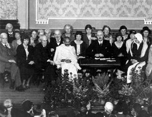 photograph of Gandhi and Salt