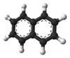 Ball-and-stick model of naphthalene