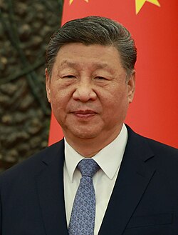 Picture of General Secretary of the Communist Party of China Xi Jinping after who the ideology is named after.