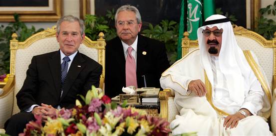 Geore W. Bush - King Abdullah-hlrg.