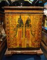 Isis on the rear of the outer coffin of the ancient Egyptian artisan Sennedjem.