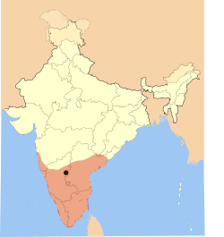 Location of Vijayanagara Empire