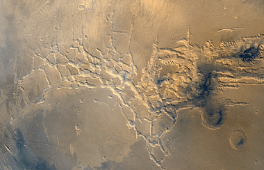 Noctis Labyrinthus, as seen by Viking 1