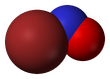 Spacefill model of nitrosyl bromide