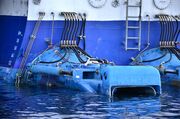One of the four Kamewa waterjets.