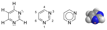 Chemical structure of pyrimidine