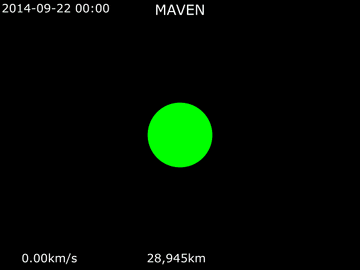 Animation of MAVEN's trajectory around Mars from September 22, 2014 to September 22, 2016    MAVEN ·   Mars