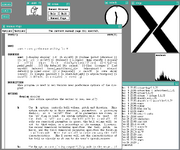 A twm X Window System environment