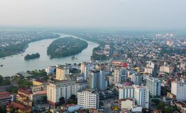 Aerial view of Hue