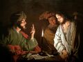 ''Christ before Caiaphas'' by Matthias Stom, c. 1630s
