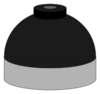 Illustration of cylinder shoulder painted black for nitrogen