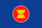 Flagge des Verbandes Südostasiatischer Nationen