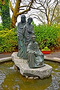 The Three Fates fountain in St. Stephen's Green in Dublin, Ireland (gift from Germany, the fountain with figures by Joseph Wackerle was erected in 1954.)