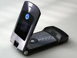 Flip phones (such as the Motorola Razr V3i pictured here) and keyboard phones were commonplace throughout the 2000s, like BlackBerry and Motorola phones. By the very late 2000s and mostly 2010s, bar-shaped full-touchscreen smartphones had replaced flip-phones and keyboard phones.