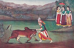 Khamba and Thoibi (The Capture of the Wild Bull).jpg