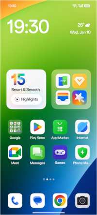 ColorOS 16 home screen