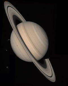 The planet Saturn