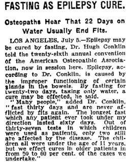 Scan of newspaper column. See image description page for full text.