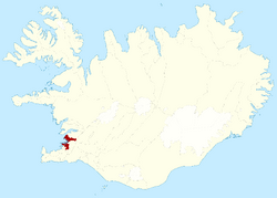 Location of Reykjavík