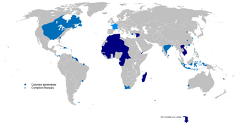 French colonial empires:   First    Second