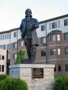 Wesley Statue at Indiana Wesleyan University (2003)