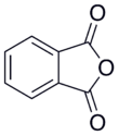 Skeletal formula of phthalic anhydride