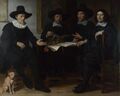 Four officers of the Amsterdam Coopers and wine-rackers Guild by Gerbrand Jansz van den Eeckhout, c. 1660