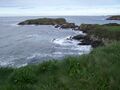 The coastal meadows at the Bay of Biscay near Tapia de Casariego, Spain