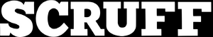White scruff logo on black background.png