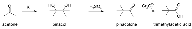 Pinacol rearrangement