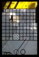 Peter Mollica, Glass Drawing 1a, (1977), destroyed