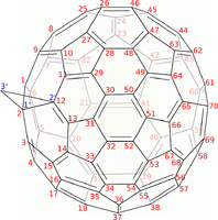 3'H-Cyclopropa[2,12](C70-D5h(6))[5,6]fullerene.