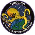 The official mission patch from Launch-39