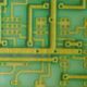 Macro photography of printed circuit board