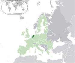 Location of the Netherlands