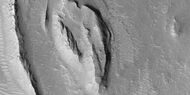 Layered features, as seen by HiRISE under HiWish program