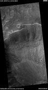 Wide view of linear features, as seen by HiRISE under HiWish program