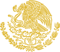 Coat of arms of Mexico (golden linear).svg