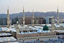 Islam's second holiest site Al-Masjid an-Nabawi (The Prophet's Mosque) in Medina