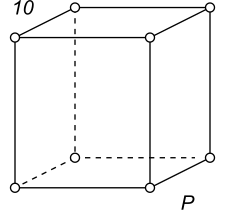 Black-white (antisymmetric) 3D Bravais Lattice number 10 (Orthorhombic system)