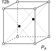 Black-white (antisymmetric) 3D Bravais Lattice number 12b (Orthorhombic system)
