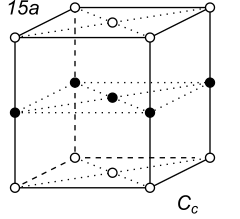 Black-white (antisymmetric) 3D Bravais Lattice number 15a (Orthorhombic system)