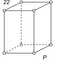 Black-white (antisymmetric) 3D Bravais Lattice number 22 (Tetragonal system)
